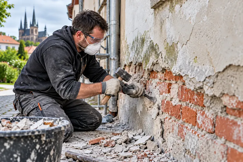 sanace Olomouc – příprava vlhkého zdiva před sanací